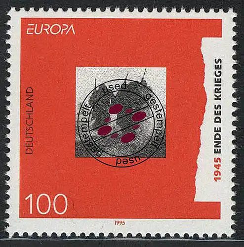 1790 Europa Frieden und Freiheit 100 Pf O gestempelt