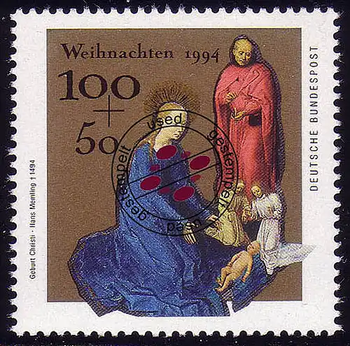 1771 Weihnachten 100+50 Pf O