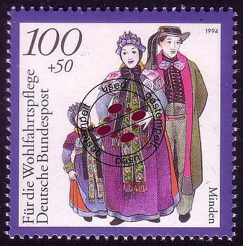 1759 Wohnt Deutsche Tachten 100+50 Pf Minden O