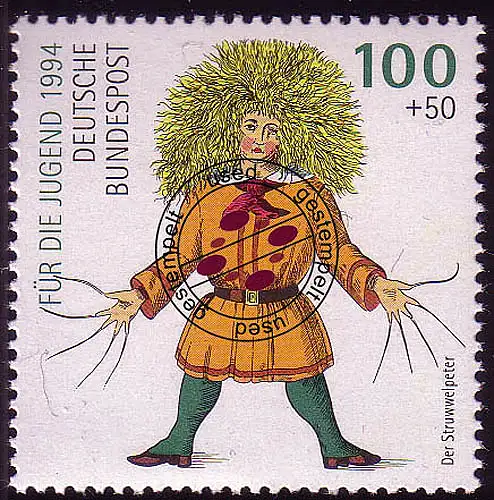 1728 Struwwelpeter 100+50 Pf O