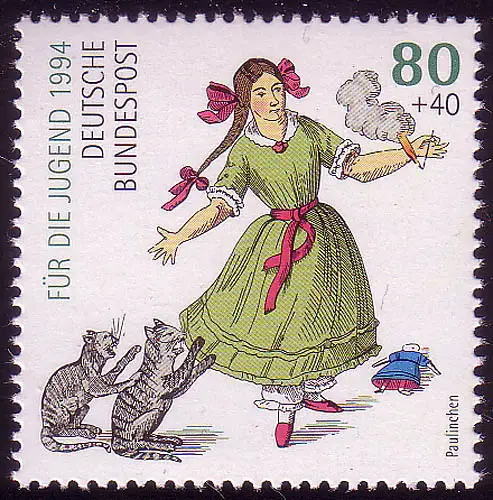 1726 Paulinchen war allein zuhaus 80+40 Pf, postfrisch **