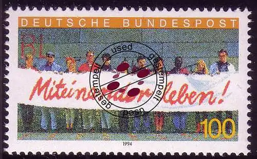 1725 Miteinander leben! - O gestempelt