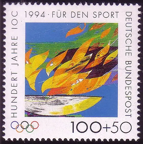 1719 Olympische Flamme 100+50 Pf **