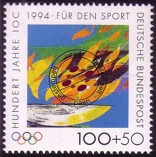1719 Olympische Flamme 100+50 Pf O