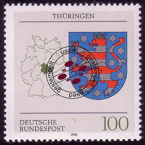 1716 Thüringen O gestempelt