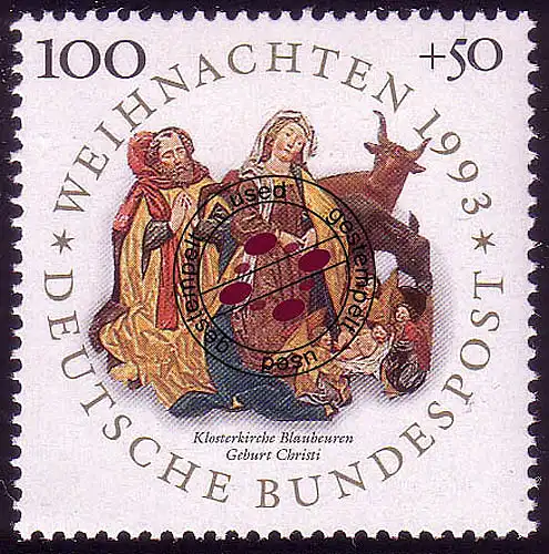 1708 Noël 100+50 Pf O