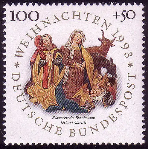 1708 Noël 100+50 Pf ** frais de port