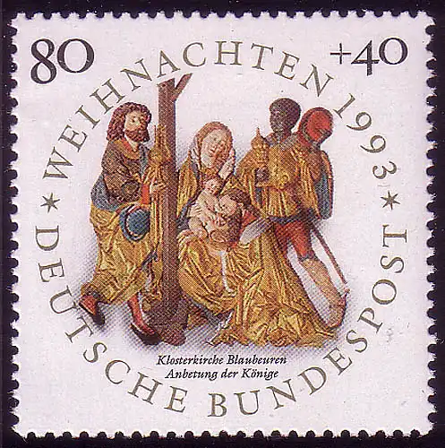 1707 Noël 80+40 Pf **