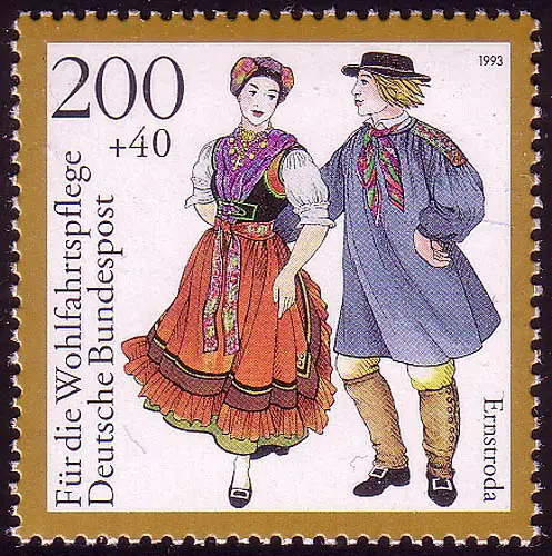 1700 Trachten 200+40 Pf Ernstroda, postfrisch **