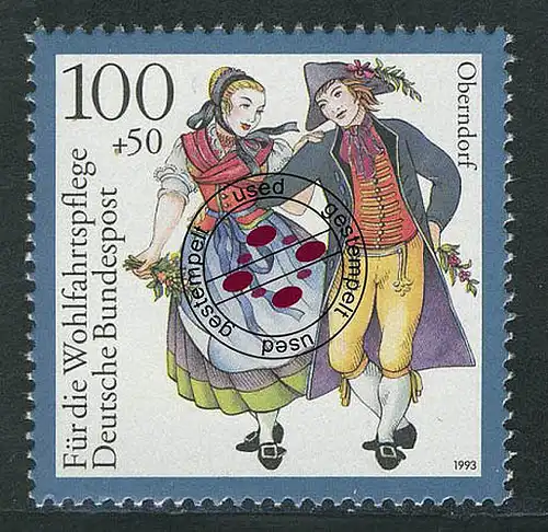 1699 Tachten 100+50 Pf Oberndorf O