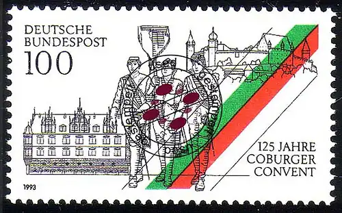 1676 Coburger Convention O Tamponné