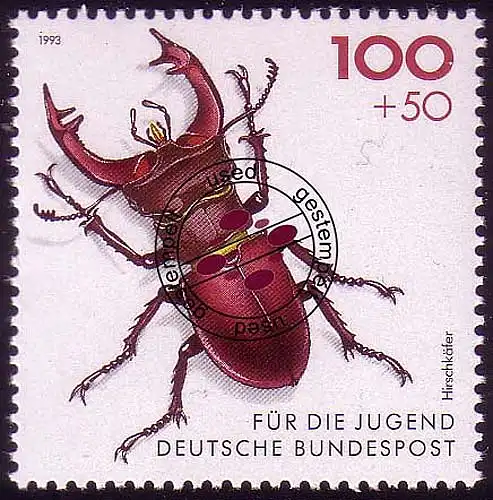 1668 Hirschkäfer 100+50 Pf O