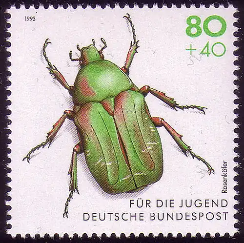 1667 Coléoptère rose d'or 80+40 Pf **