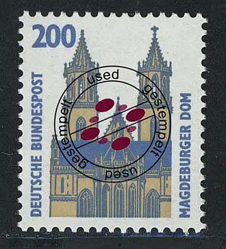 1665 Sehenswürdigkeiten 200 Pf Magdeburger Dom O