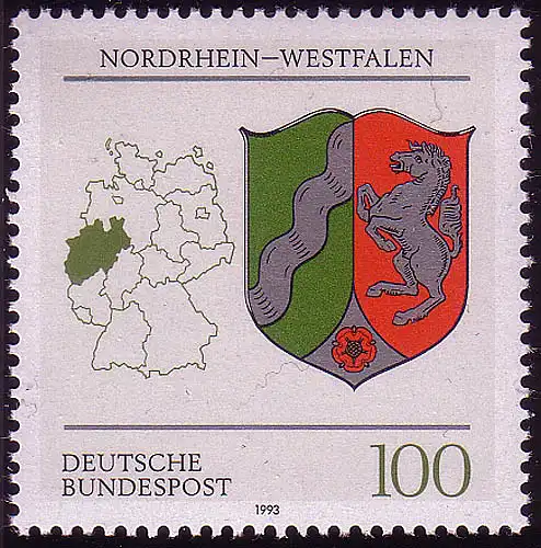 1663 Nordrhein-Westfalen 100 Pf **