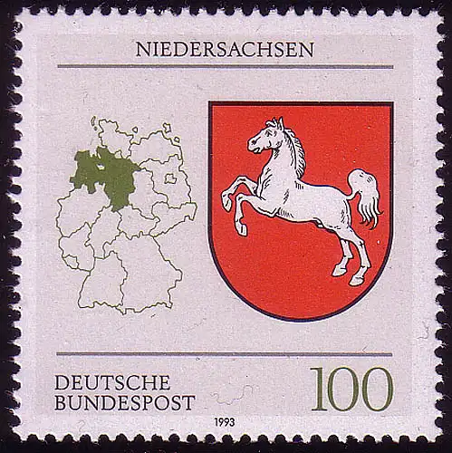 1662 Niedersachsen 100 Pf **