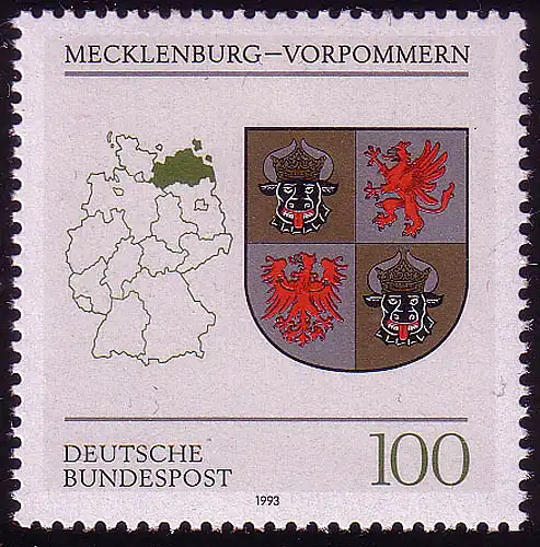 1661 Mecklembourg-Poméranie occidentale 100 Pf **