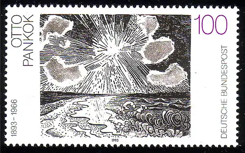 1657 Peinture allemande 100 Pf Pankok **