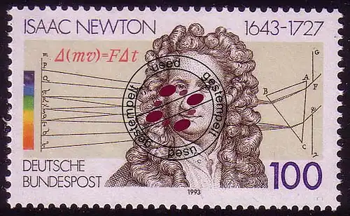 1646 Sir Isaac Newton O Tamponné