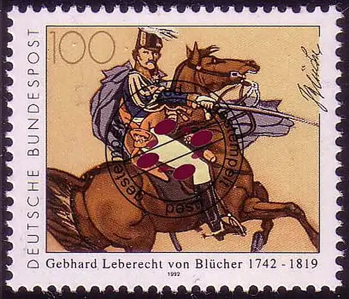 1641 Fürst Blücher von Wahlstatt O gestempelt