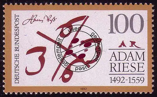 1612 Adam Riese O gestempelt