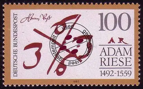 1612 Adam Riese, gestempelt O