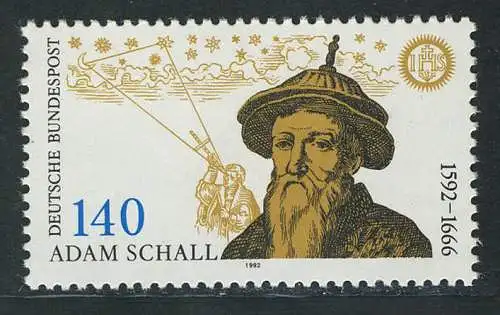 1607 Johann Adam Schall von Bell ** Postfraîchissement