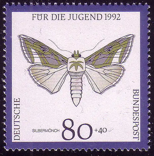 1604 Jugend Nachtfalter 80+40 Pf **