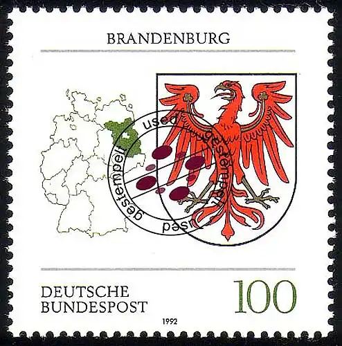 1589 Brandenburg 100 Pf O gestempelt