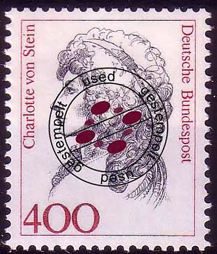 1582 Frauen der Geschichte 400 Pf von Stein O