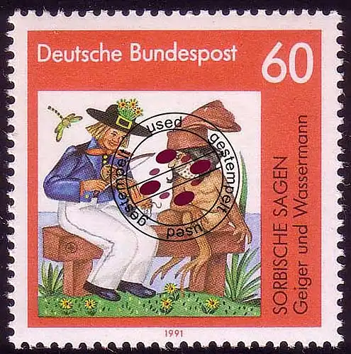 1576 Sorbische Sagen 60 Pf O gestempelt