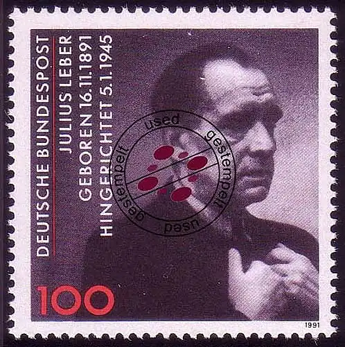 1574 Julius Leber O gestempelt