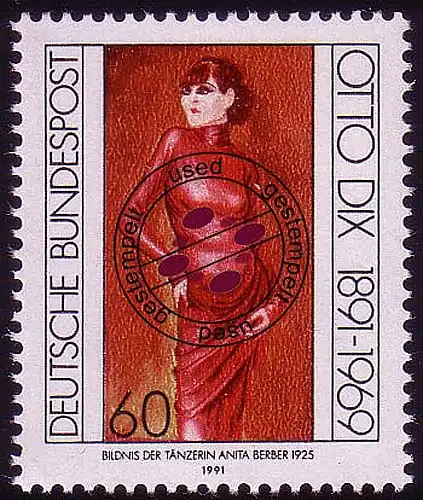 1572 Otto Dix 60 Pf O gestempelt