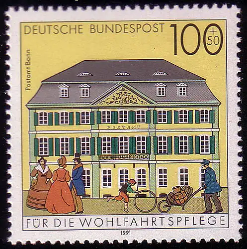 1567 Bureau de poste Bonn 100+50 Pf **