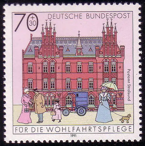 1565 Bureau de poste Stralsund 70+30 Pf **