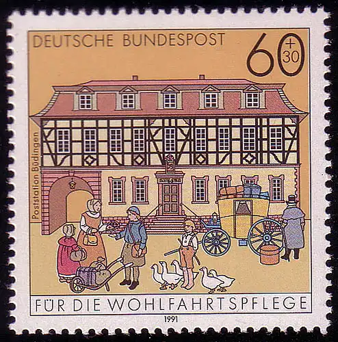 1564 Poste Büdingen 60+30 Pf **