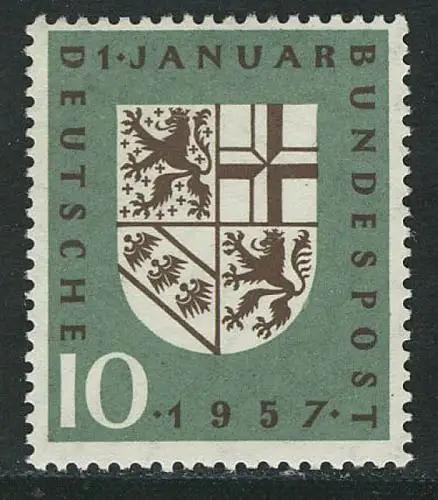 249 Eingliederung des Saarlandes ** postfrisch