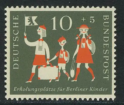 250 enfants de Berlin 10+5 Pf ** frais de port