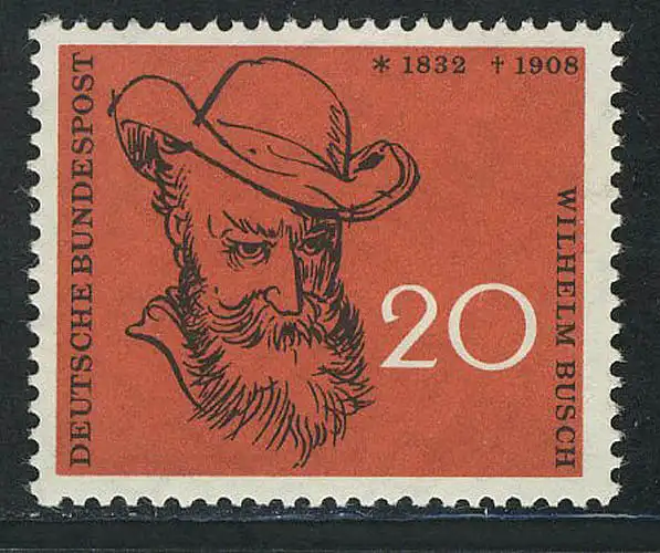 282 Wilhelm Busch 20 Pf ** post-fraîchissement