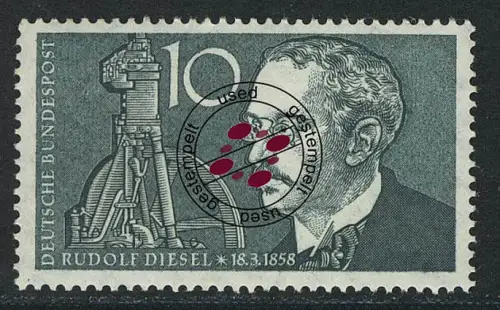 284 Rudolf Diesel, gestempelt O
