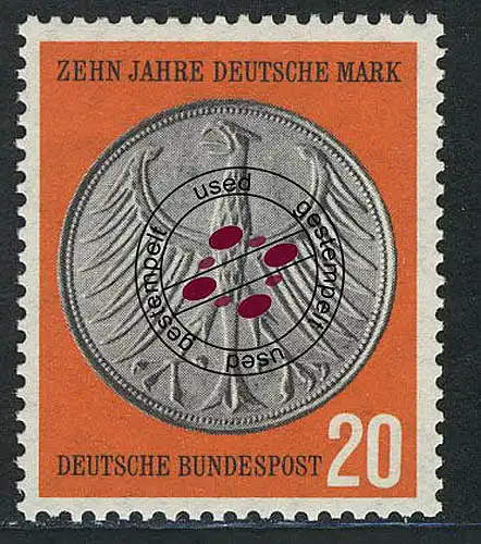 291 Deutsche Mark O gestempelt