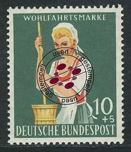 298 Landwirtschaft 10+5 Pf Sennerin O gestempelt