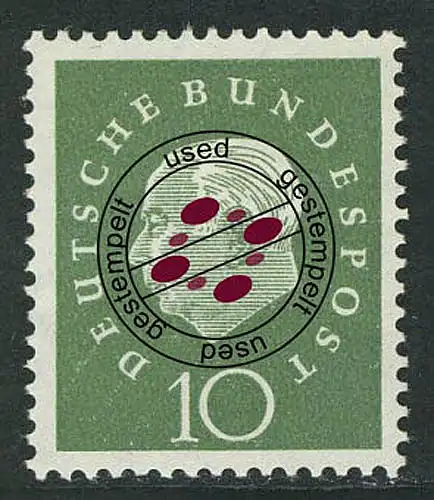 303 Theodor Heuss 10 Pf O