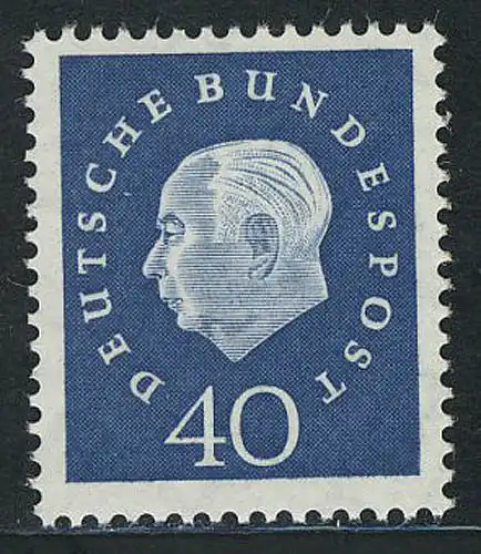 305 Theodor Heuss 40 Pf ** post-fraîchissement