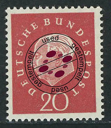 304 Theodor Heuss 20 Pf O