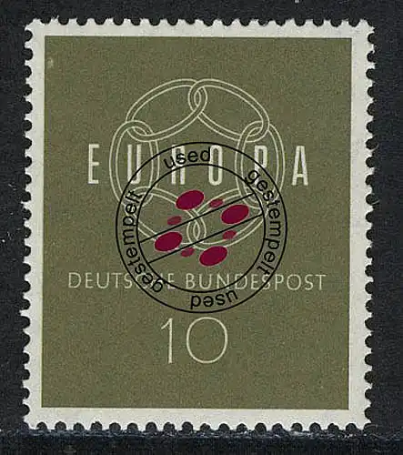 320 Europa 10 Pf Kette O gestempelt
