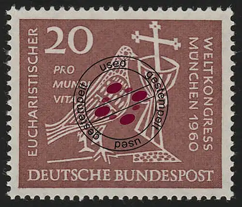 331 Eucharistischer Weltkongeß 20 Pf O