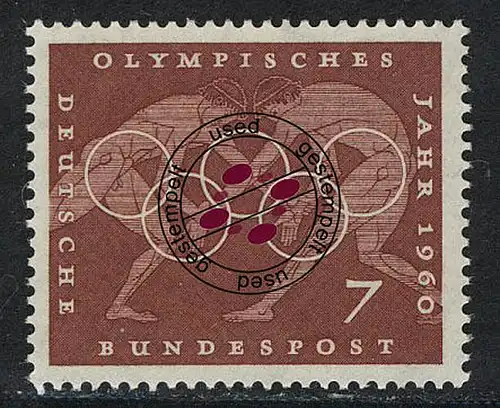 332 Olympische Sommerspiele 7 Pf Ringen O