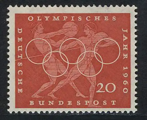 334 Olympische Sommerspiele 20 Pf Diskuswerfen **