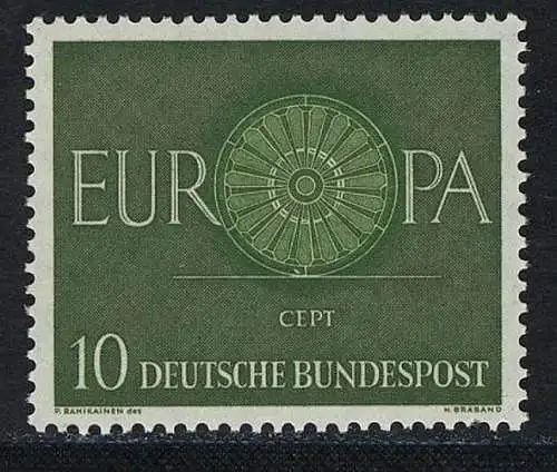 337 Europa 10 Pf Wagenrad **